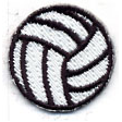 Embroidered Stock Appliques - Volleyball